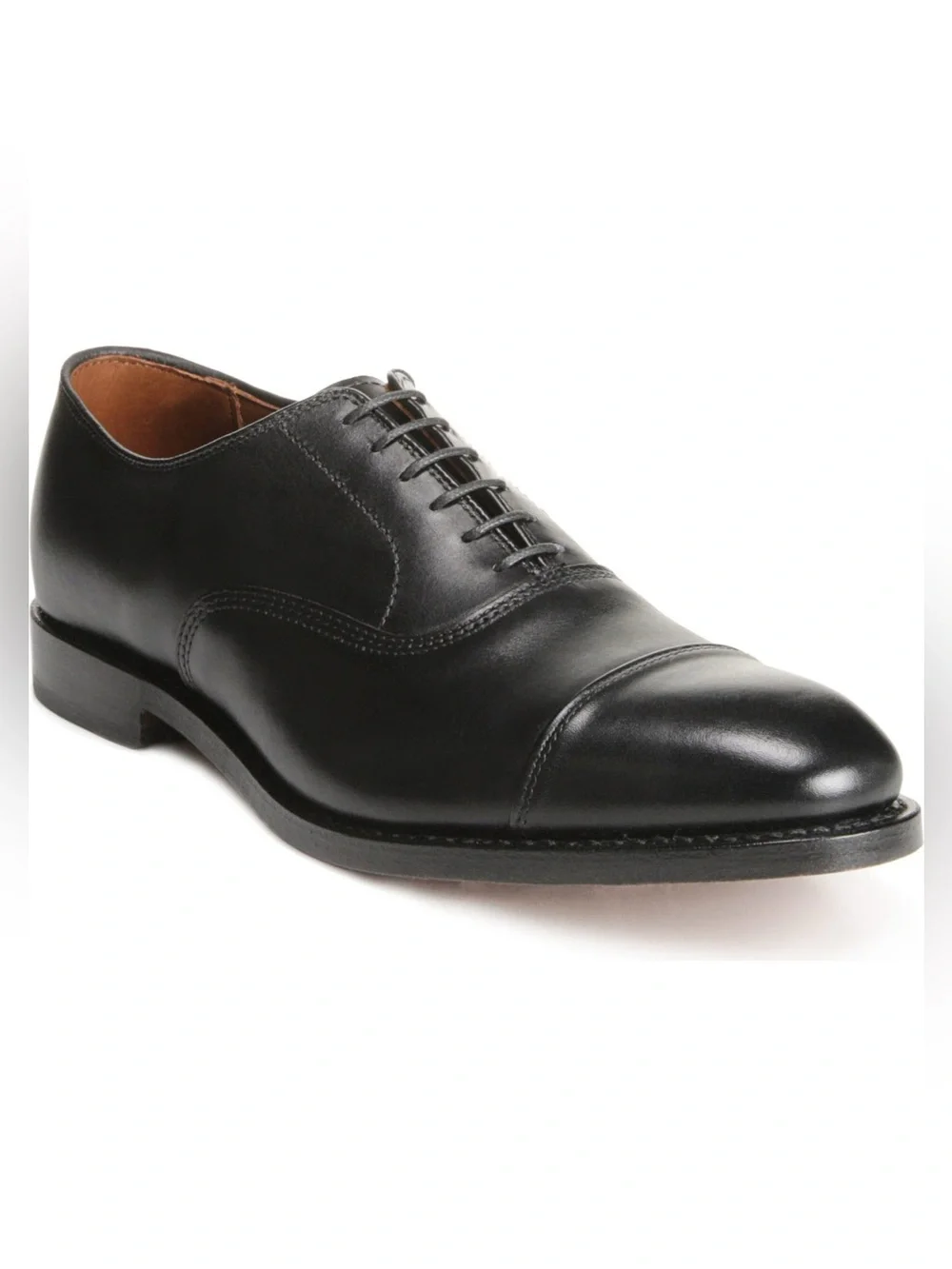 Never worn! Allen Edmonds Park Avenue Cap Toe Black Oxfords Men’s Size 9.5